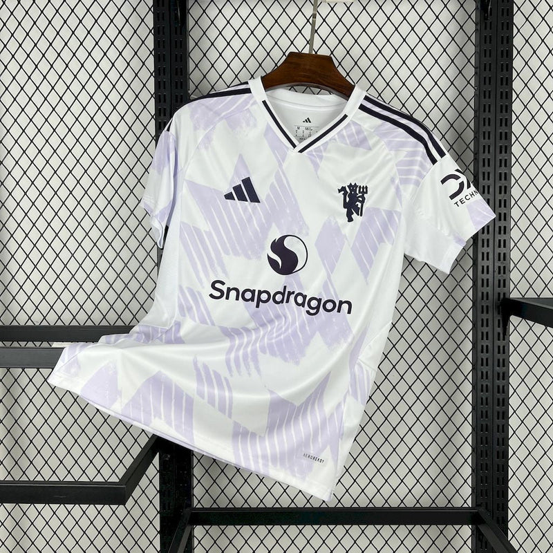 CAMISOLA DO MANCHESTER UNITED 25/26 BRANCO
