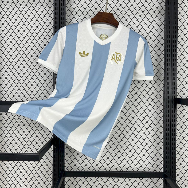 CAMISOLA DA SELEÇÃO DA ARGENTINA 25/26 AZUL E BRANCO