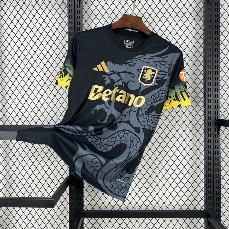 CAMISOLA DO ASTON VILLA 25/26 BLACK DRAGON