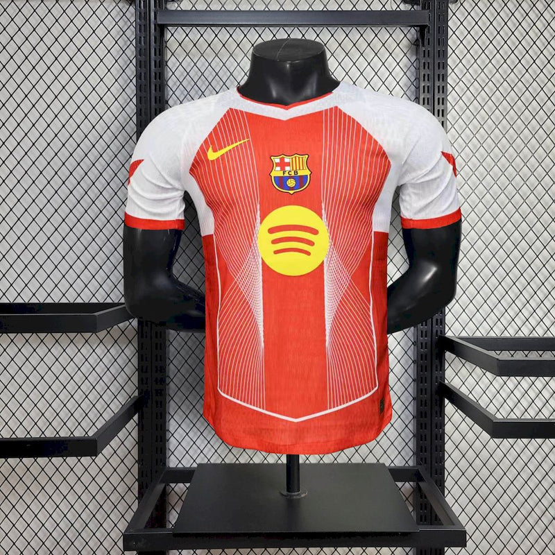CAMISOLA VERSÃO PLAYER DO BARCELONA 25/26 VERMELHO